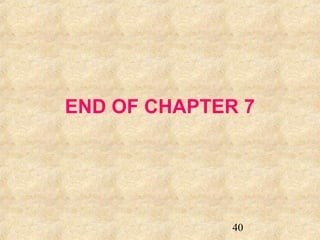 END OF CHAPTER 7 
40 
