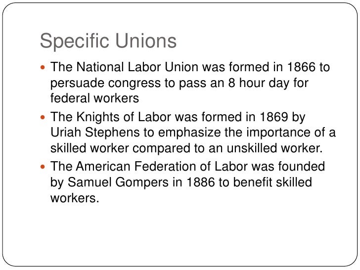 History of labor unions essay