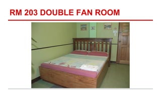 RM 203 DOUBLE FAN ROOM
 