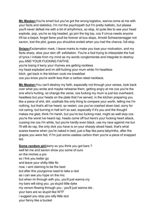 Mc masker and Snizzy  some rap battles