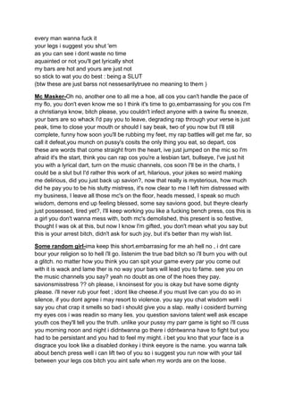 Mc masker and Snizzy  some rap battles