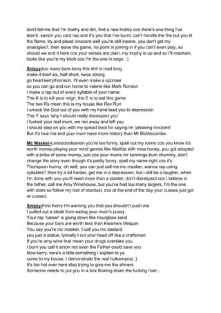 Mc masker and Snizzy  some rap battles