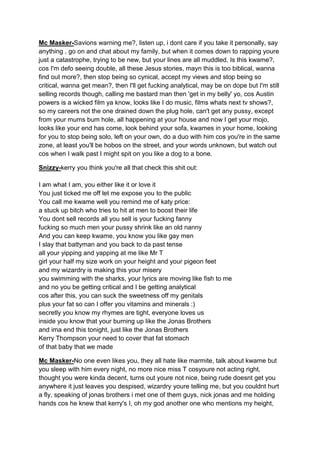 Mc masker and Snizzy  some rap battles