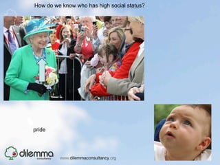 How do we know who has high social status?




pride
 