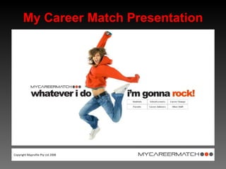 My Career Match Presentation 