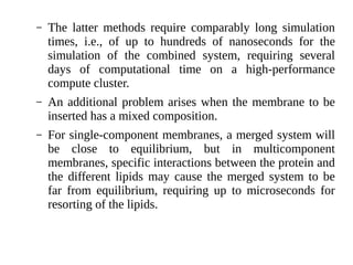 Monte Carlo Simulations & Membrane Simulation and Dynamics | PDF
