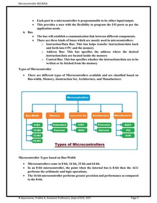 MC_Module_1 (2).pdf MICROCONTROLLER VTU. MODULE 2 | PDF