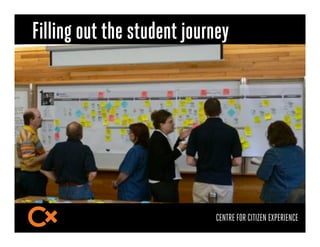 Filling out the student journey




                            CENTRE FOR CITIZEN EXPERIENCE
 