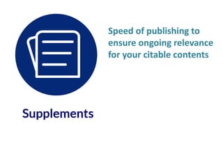 Rapid publication times
ensure speed to market,
with high ethical standards
and transparent
publication practices
 