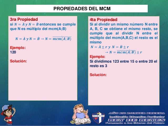 Mcm y mcd