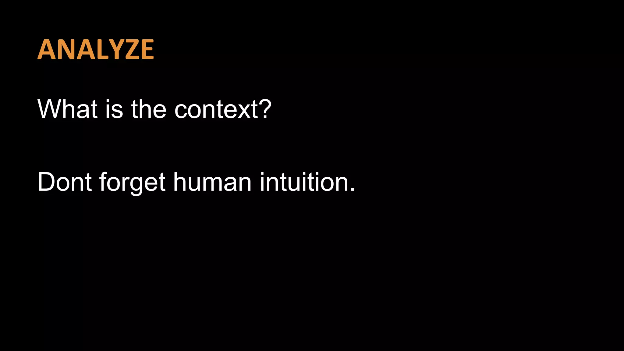 What is the context? 
Dont forget human intuition. 
 