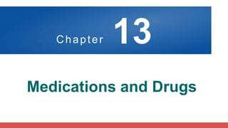 Chapter 13
Medications and Drugs
 