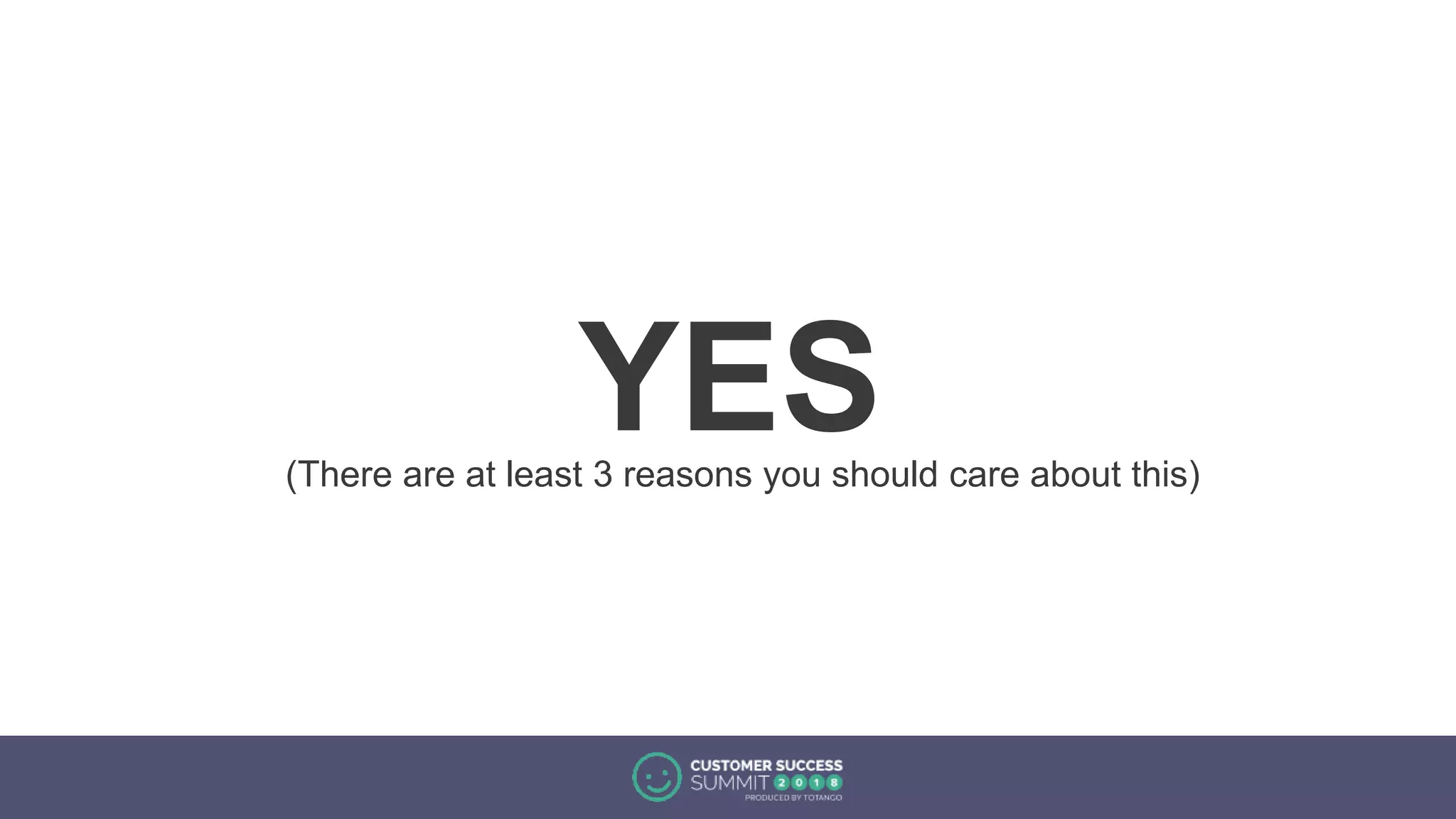 YES(There are at least 3 reasons you should care about this)
 