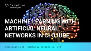 Machine Learning with Artificial Neural Networks in Clojure | PDF