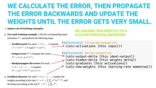 Machine Learning with Artificial Neural Networks in Clojure | PDF