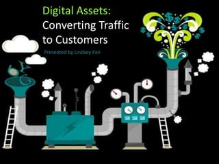 Digital Assets:
Converting Traffic
to Customers
Presented by Lindsey Fair
 