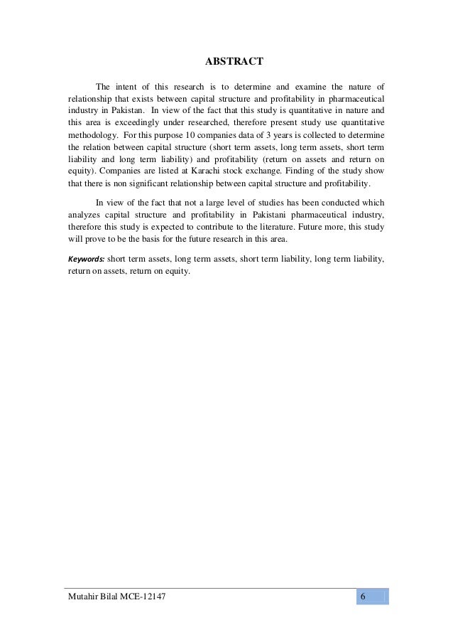 impact of capital structure on profitability Since financing decisions influence profitability and hence firm's value, this study examines the impact of capital structure on profitability of core business. impact of capital structure on profitability Since financing decisions influence profitability and hence firm's value, this study examines the impact of capital structure on profitability of core business.