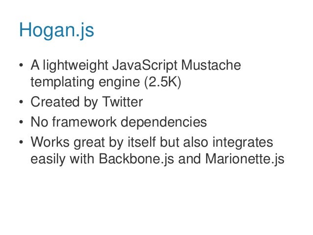 Hogan Js How To Hogan Js How To