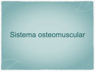 Sistema osteomuscular
 