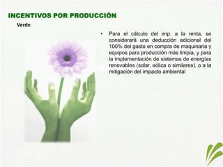 Para empresas nuevas: exoneración de pago de impuesto mínimo durante los 5 primeros años.