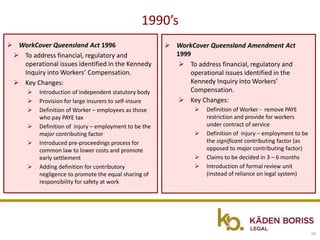 Workcover Act Evolution of Workplace Health & Safety Law | PDF