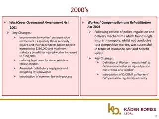 Workcover Act Evolution of Workplace Health & Safety Law | PDF