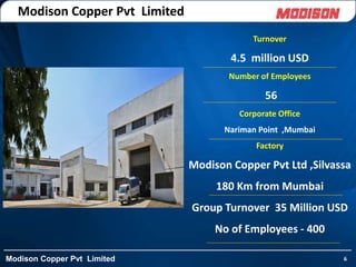 Modison Copper Private Limited | PDF