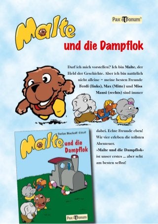 Leseprobe Buch:Malte und die Dampflok bei Pax et Bonum Verlag Berlin