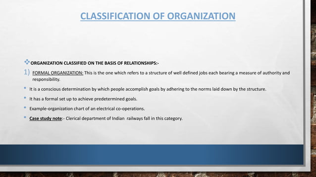 Classification of Organization | PPT