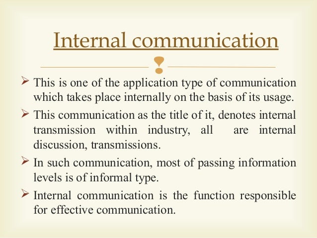 4 types of communication