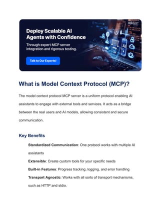 MCP Server Deployment Guide Powering AI Agents with Scalable ...