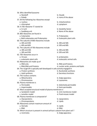 Multiple choice questions on anatomy and physiology PDF 2024 | PDF