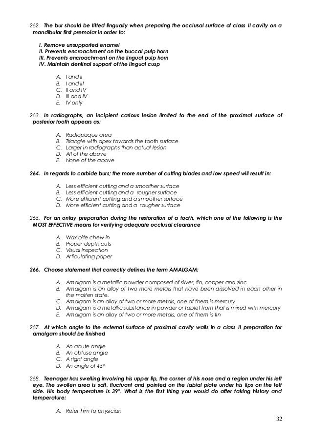 1100 MCQ in Dentistry with Answers