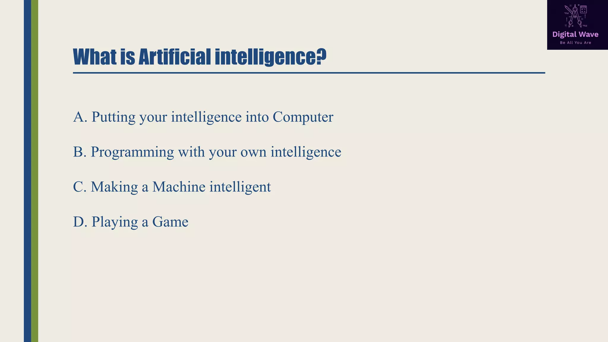 Artificial Intelligence Mcq Part 1 50 Ai Mcqs Multiple Choice Artificial Intelligence Mcq Part 1 50 Ai Mcqs Multiple Choice
