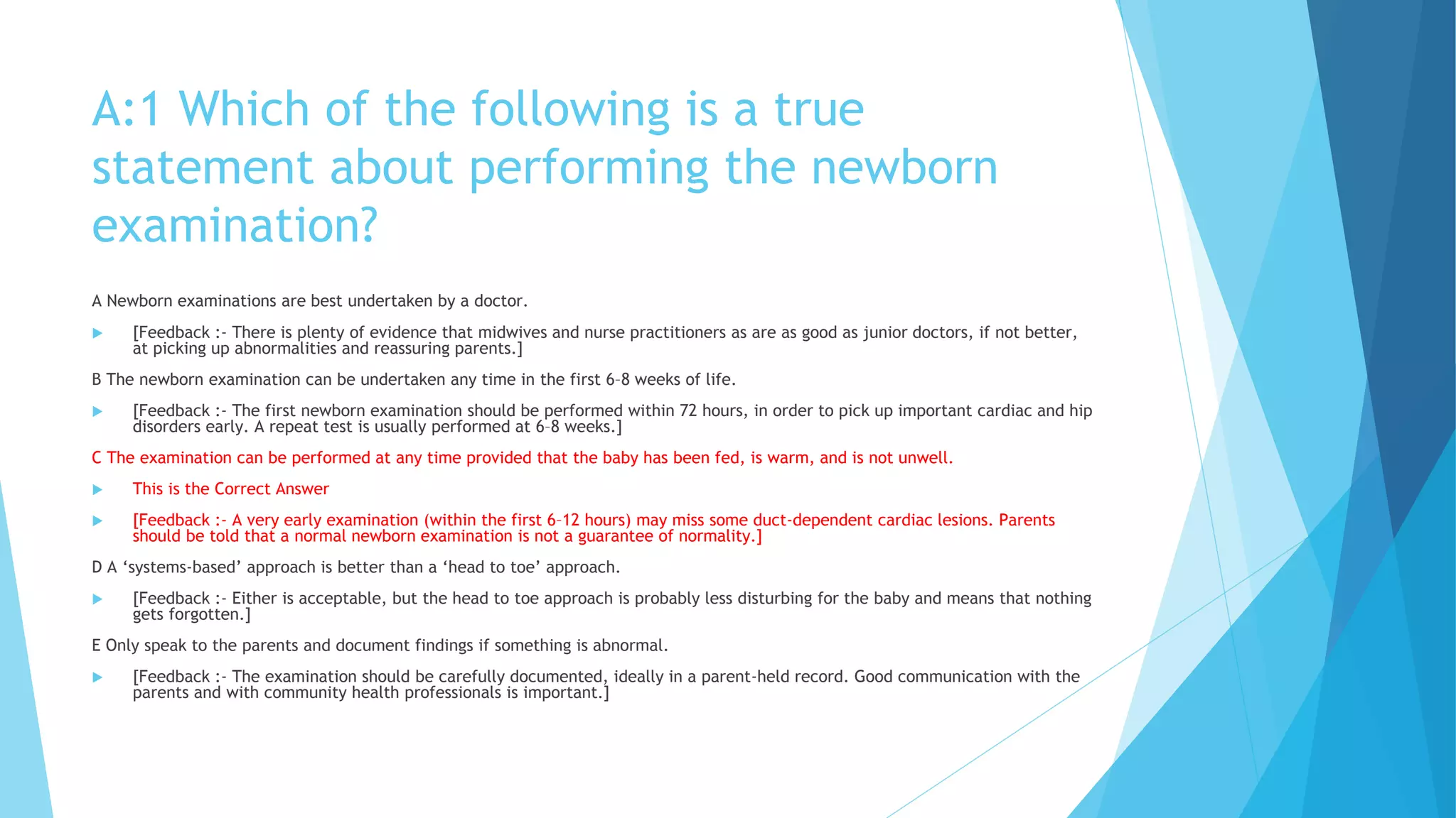 Mcq in neonatology for medical students | PPTX