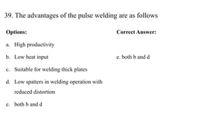 Manufacturing Technology - Multiple choice | PPTX