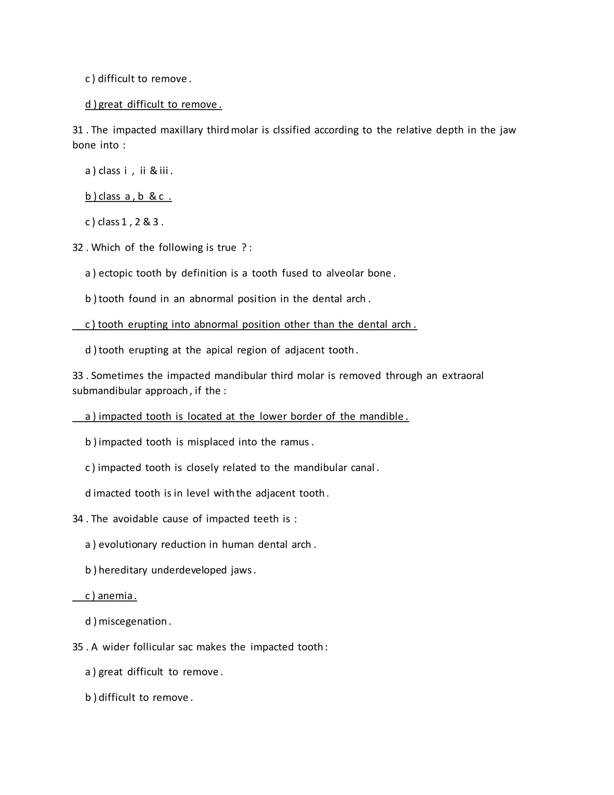 Mcq of impacted_teeth.pptx
