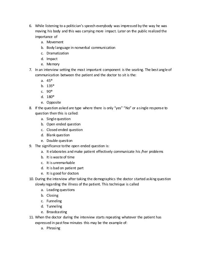 Mcq One Best Answer Behavioral Sciences Mcq One Best Answer Behavioral Sciences