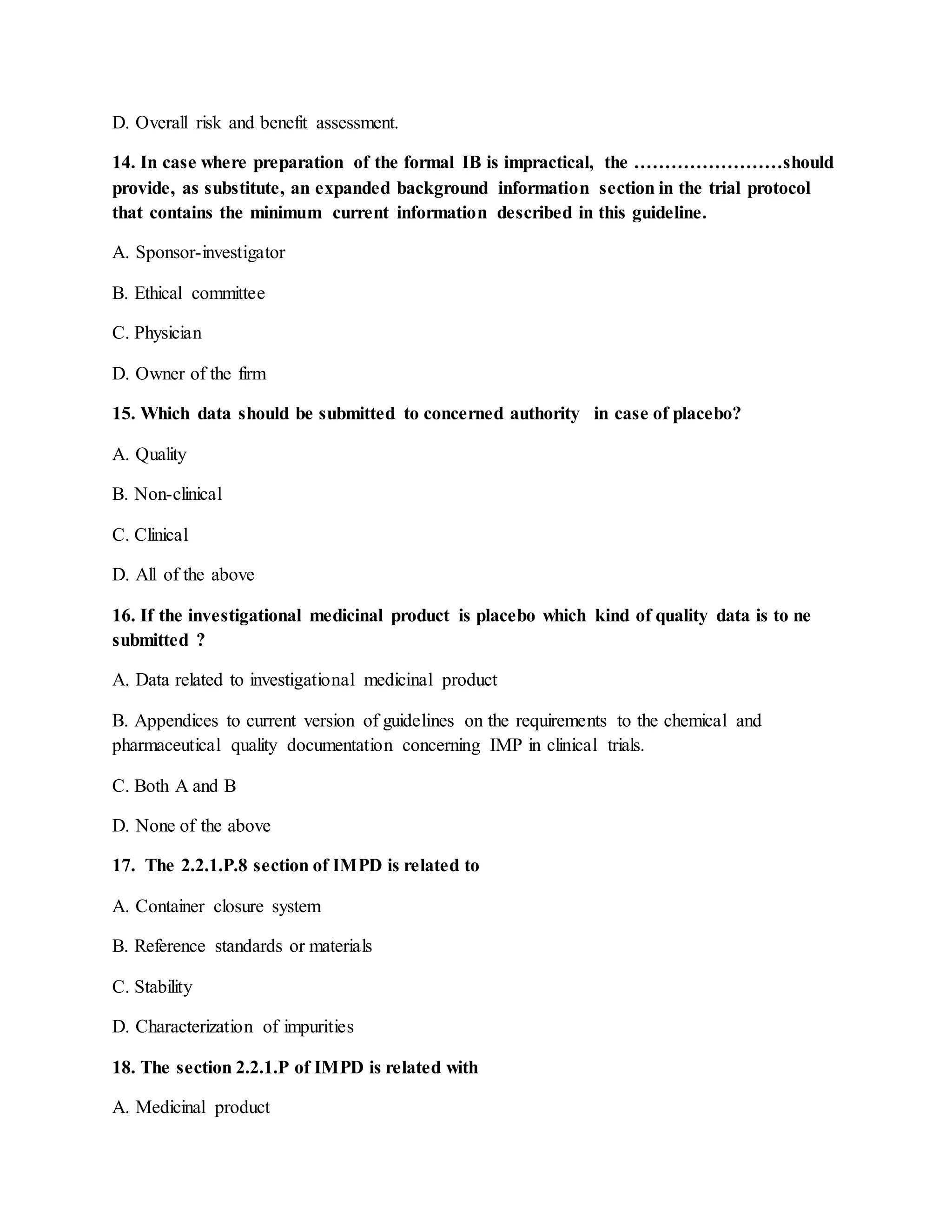 Impd Form.pdf MCQ on IMPD and IB | DOCX