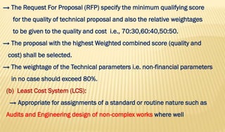 MCQ ON PROCUREMENT OF SERVICES for all the government examination | PDF
