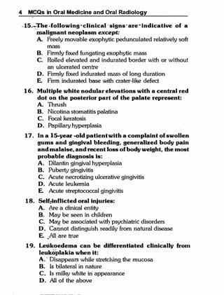 MCQ Oral medicine and oral radiology.pdf