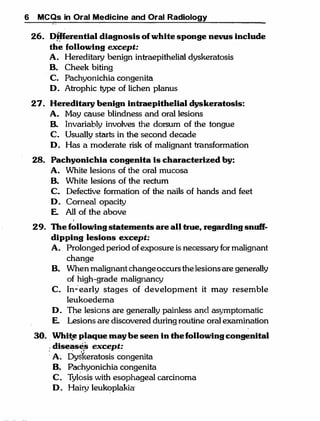 MCQ Oral medicine and oral radiology.pdf