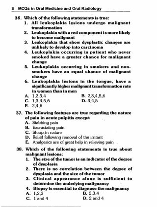 MCQ Oral medicine and oral radiology.pdf