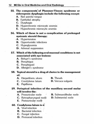 MCQ Oral medicine and oral radiology.pdf