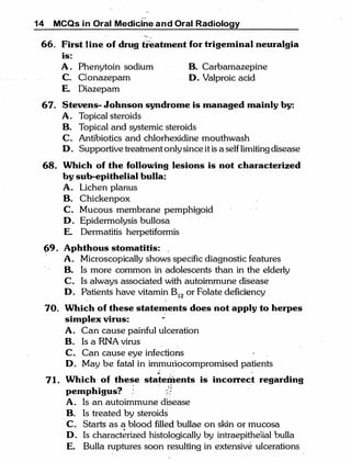 MCQ Oral medicine and oral radiology.pdf