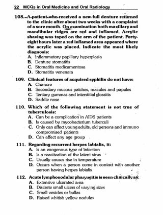 MCQ Oral medicine and oral radiology.pdf