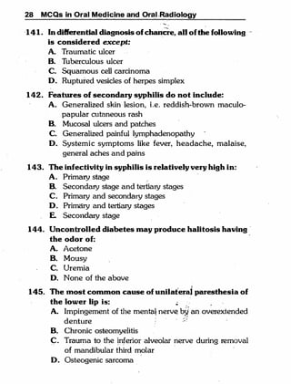 MCQ Oral medicine and oral radiology.pdf