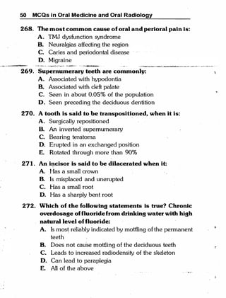 MCQ Oral medicine and oral radiology.pdf