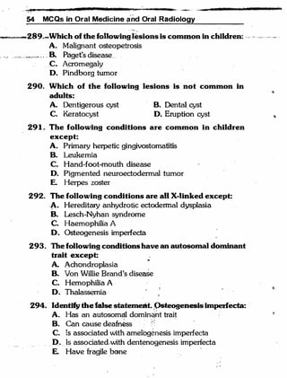 MCQ Oral medicine and oral radiology.pdf