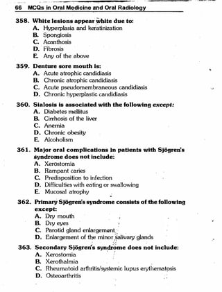 MCQ Oral medicine and oral radiology.pdf